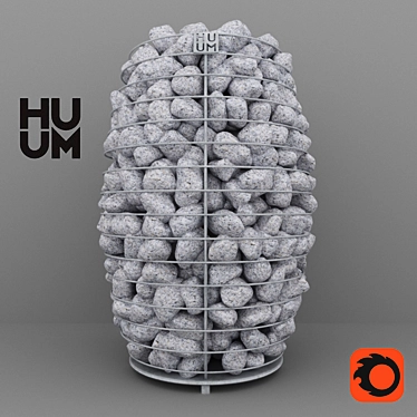 Huum Hive Electric Sauna Oven 3D model image 1 