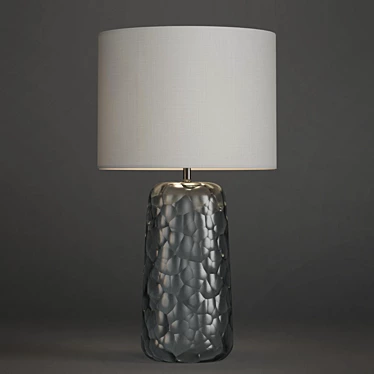 Sleek Frosted Glass Table Lamp 3D model image 1 