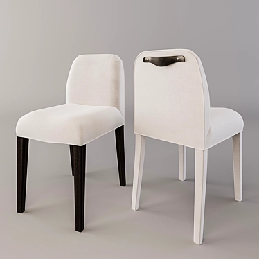 Elegant Isotta Chair: 47x59xh97 cm 3D model image 1 