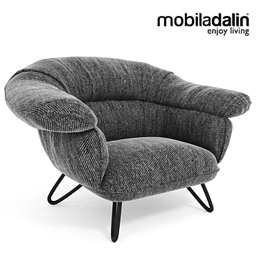 Elevate Armchair Fly: Contemporary Chic and Comfort 3D model image 1 