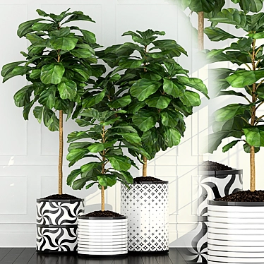 Green Oasis: 63 Unique Plants 3D model image 1 