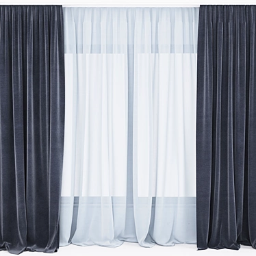 QuadMesh Curtain - Versatile and Stylish 3D model image 1 