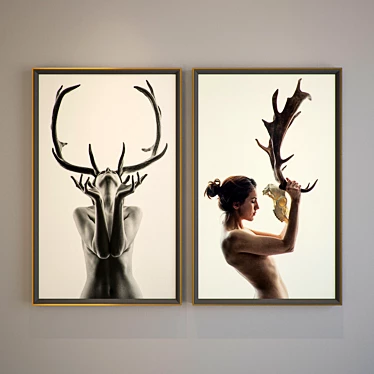 Mystic Deer Shadow: Enchanting Wildlife Décor 3D model image 1 