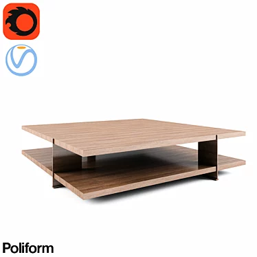 Elegant Bristol Coffee Table 3D model image 1 