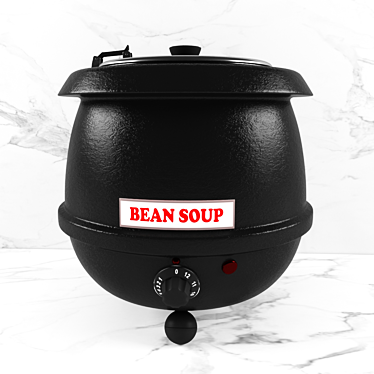 Compact Electric Soup Warmer 3D model image 1 