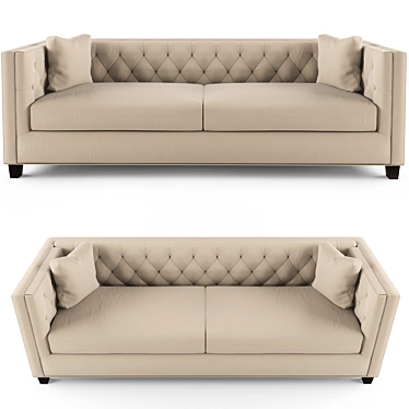 Elegant Windsor Sofa: Timeless Comfort 3D model image 1 