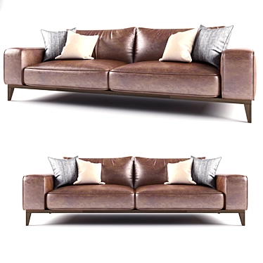 Contemporary Comfort: Modern Sofa 3D model image 1 