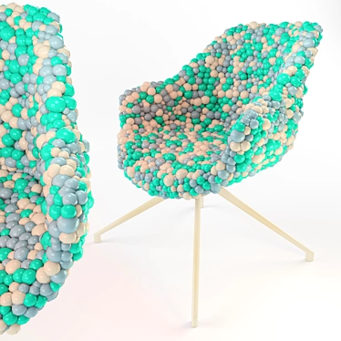 Colorful Spheres Chair 3D model image 1 