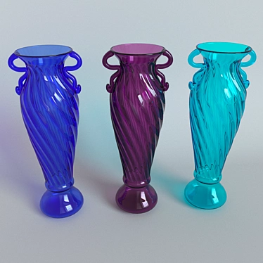 Elegant Vittiria Decor Vase 3D model image 1 