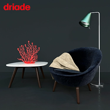 Driade 4-Piece Set: Ten, Evelyn, Ci, Tenochtitlan 3D model image 1 