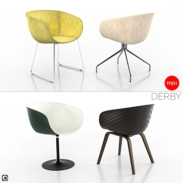 Derby Armchair: Italian Elegance. 3D model image 1 