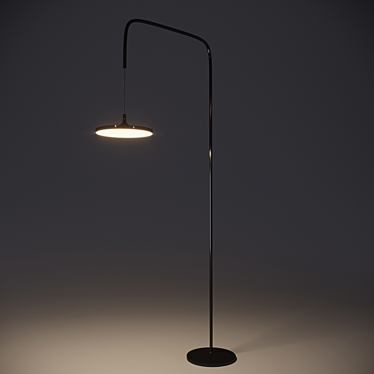 Sleek Yo-Yo Lamp by HITOSHI 3D model image 1 