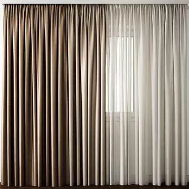 Exquisite Curtain Model - 3D Archive 3D model image 1 