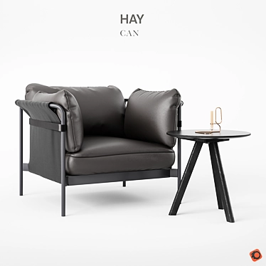 HAY-CAN Armchair: Sleek and Stylish 3D model image 1 