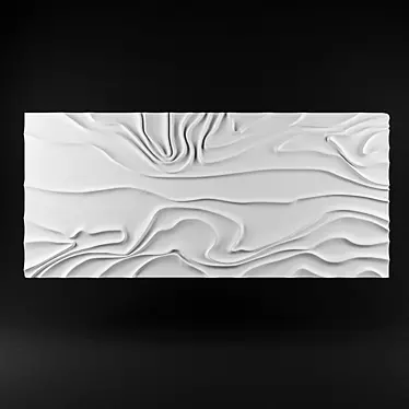 Title: Customizable B-21 Bas Relief - Sculpted Elegance 3D model image 1 