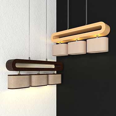 Stunning LUSSOLE NULVI Suspension Light 3D model image 1 