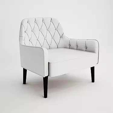 Contemporary Armchair with V-Ray Rendering 3D model image 1 