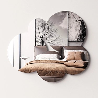 Cumulus Mirror: Sleek & Stylish 3D model image 1 