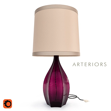 Elegant Arteriors Dalton Lamp 3D model image 1 