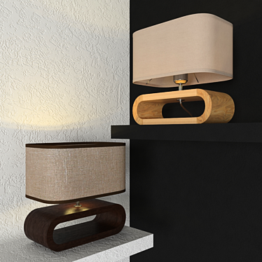 LUSSOLE NULVI Table Lamp - Elegant and Compact 3D model image 1 