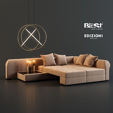 Tradition Sofa with Edizioni Design: Modern Elegance for Your Interior 3D model image 1 