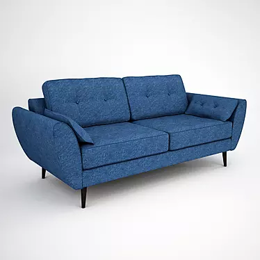 Modern 3-Seater Sofa | V-Ray Render 3D model image 1 