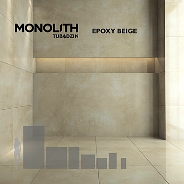 Monolith Beige Epoxy Tiles 3D model image 1 