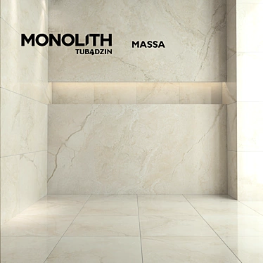 Monolithic Massa Textured Tiles 3D model image 1 