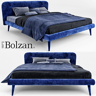 Elegant Bolzan Corolle Bed 3D model image 1 