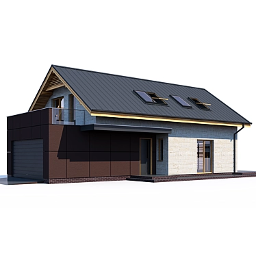 Modern ABS House V112 - 3D Model 3D model image 1 