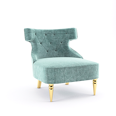 Elegant Genova Armchair 3D model image 1 