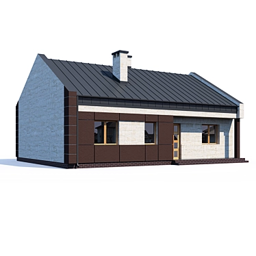 Modern Private House Design 3D model image 1 