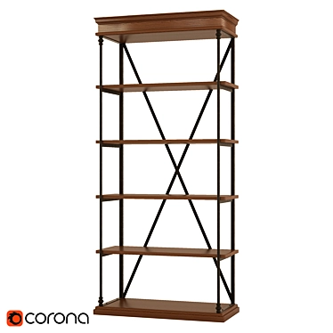 Versatile 5-Tier Shelves 3D model image 1 