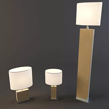 Arizzi 2096 Collection: Floor, Bedside & Desk Lamps 3D model image 1 