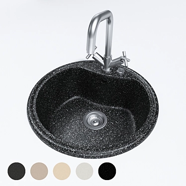 Granite Sink CG 6 - 51x51 cm 3D model image 1 