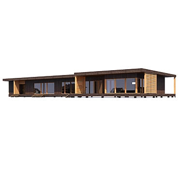 Modern ABS House Design 3D model image 1 