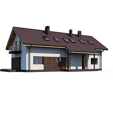 Modern 3D House Design 3D model image 1 