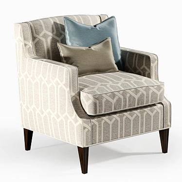 Eaton Armchair: Luxurious Comfort at ROOMA 3D model image 1 