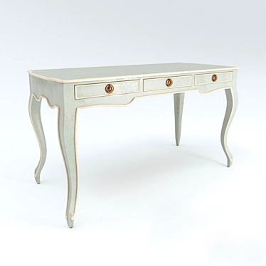 Elegant Currey & Co. Writing Desk 3D model image 1 