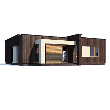 Modern Private House Design Kit 3D model image 1 