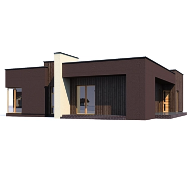 Modern 3D House Design 3D model image 1 