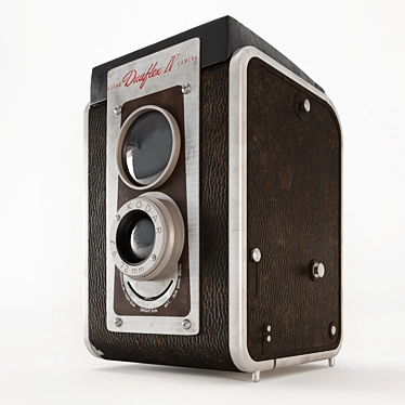 Vintage Duaflex IV Camera: High Poly, Full Unwrap 3D model image 1 