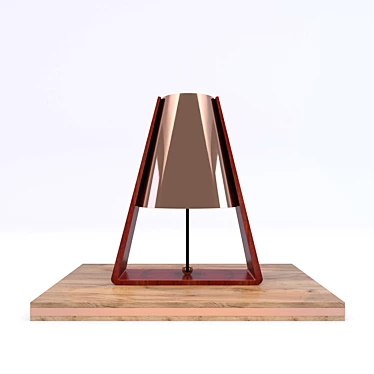 Copper Bend Table Lamp 3D model image 1 