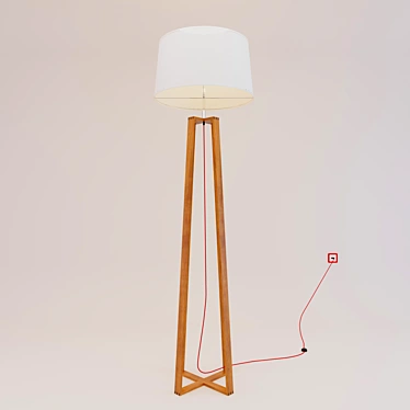 Nova Luce Alma: Elegant Floor Lamp 3D model image 1 