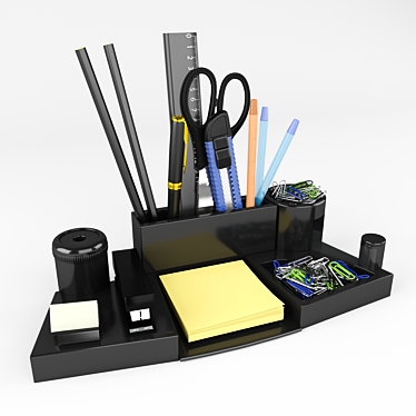 Essentials Desk Organizer Set 3D model image 1 