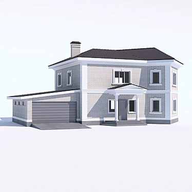 Timeless Country Retreat with Garage 3D model image 1 