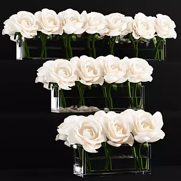 Elegant Rose Arrangements 3D model image 1 