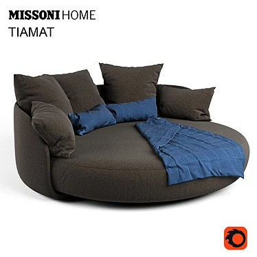 Tiamat Sofa: Sleek and Stylish Design 3D model image 1 
