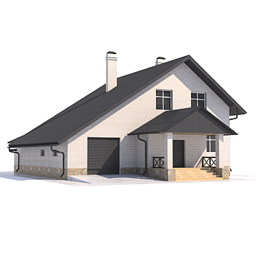 Spacious Home: Attic & Garage 3D model image 1 