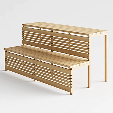 Bath Shelves: Organize in Style 3D model image 1 